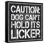 Dog Licker 2-Lauren Gibbons-Framed Stretched Canvas