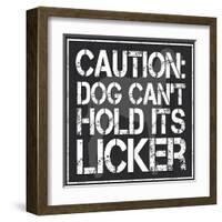 Dog Licker 2-Lauren Gibbons-Framed Art Print