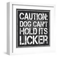 Dog Licker 2-Lauren Gibbons-Framed Art Print