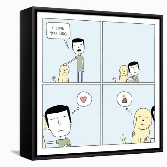 Dog Love-Reza Farazmand-Framed Stretched Canvas