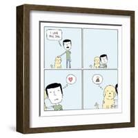 Dog Love-Reza Farazmand-Framed Art Print