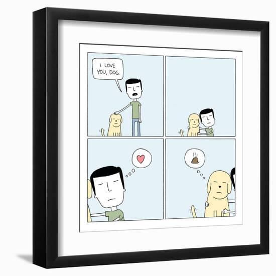 Dog Love-Reza Farazmand-Framed Art Print