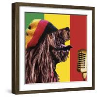 Dog Marley-Malcolm Sanders-Framed Giclee Print