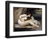 Dog Naked Woman. Portrait of Leontine Renaude. Painting by Gustave Courbet (1819-1877), 1861. Oil O-Gustave Courbet-Framed Giclee Print