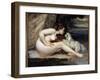 Dog Naked Woman. Portrait of Leontine Renaude. Painting by Gustave Courbet (1819-1877), 1861. Oil O-Gustave Courbet-Framed Giclee Print