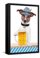 Dog Oktoberfest-Javier Brosch-Framed Stretched Canvas