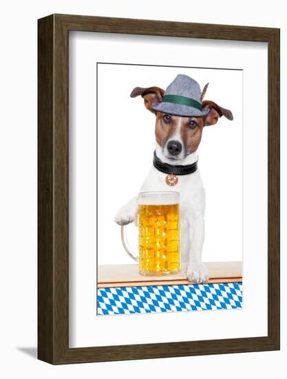 Dog Oktoberfest-Javier Brosch-Framed Photographic Print