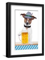 Dog Oktoberfest-Javier Brosch-Framed Photographic Print