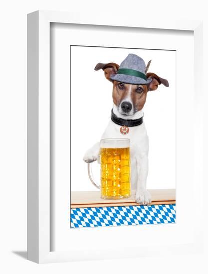 Dog Oktoberfest-Javier Brosch-Framed Photographic Print