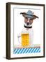 Dog Oktoberfest-Javier Brosch-Framed Photographic Print