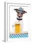 Dog Oktoberfest-Javier Brosch-Framed Photographic Print