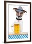 Dog Oktoberfest-Javier Brosch-Framed Photographic Print