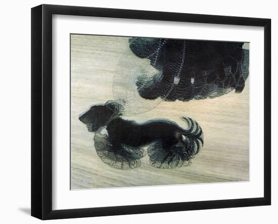 Dog On A Leash-Vintage Apple Collection-Framed Giclee Print