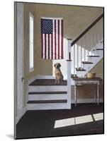 Dog on Stairs-Zhen-Huan Lu-Mounted Photographic Print