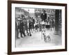 Dog on Stilts!-null-Framed Premium Photographic Print