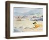 Dog on the Beach, Woolacombe, 1987-Lucy Willis-Framed Giclee Print