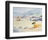 Dog on the Beach, Woolacombe, 1987-Lucy Willis-Framed Giclee Print