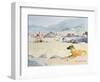 Dog on the Beach, Woolacombe, 1987-Lucy Willis-Framed Giclee Print