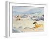 Dog on the Beach, Woolacombe, 1987-Lucy Willis-Framed Giclee Print