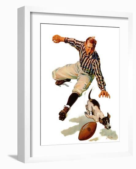 "Dog on the Field," October 18, 1941-Lonie Bee-Framed Giclee Print