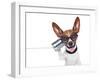 Dog on the Phone-Javier Brosch-Framed Photographic Print