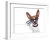 Dog on the Phone-Javier Brosch-Framed Photographic Print