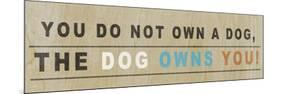 Dog Owns You I-null-Mounted Premium Giclee Print