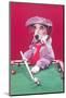 Dog Pool Shark-Found Image Press-Mounted Photographic Print