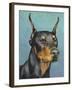 Dog Portrait, Dobie-Jill Sands-Framed Art Print