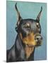 Dog Portrait, Dobie-Jill Sands-Mounted Art Print