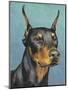 Dog Portrait, Dobie-Jill Sands-Mounted Art Print