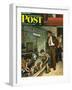 "Dog Pound," Saturday Evening Post Cover, September 17, 1949-Amos Sewell-Framed Giclee Print