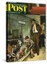 "Dog Pound," Saturday Evening Post Cover, September 17, 1949-Amos Sewell-Stretched Canvas