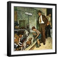 "Dog Pound," September 17, 1949-Amos Sewell-Framed Giclee Print