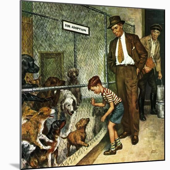 "Dog Pound," September 17, 1949-Amos Sewell-Mounted Giclee Print
