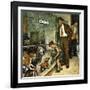 "Dog Pound," September 17, 1949-Amos Sewell-Framed Giclee Print