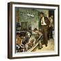 "Dog Pound," September 17, 1949-Amos Sewell-Framed Premium Giclee Print