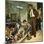 "Dog Pound," September 17, 1949-Amos Sewell-Mounted Premium Giclee Print