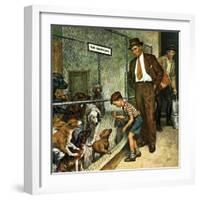 "Dog Pound," September 17, 1949-Amos Sewell-Framed Giclee Print