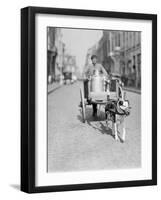 Dog Pulling a Cart-null-Framed Photographic Print