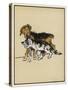 Dog Pulls a Cat Along by the Scruff of Its Neck-Cecil Aldin-Stretched Canvas