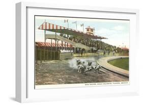 Dog Races, Agua Caliente, Tijuana, Mexico-null-Framed Art Print