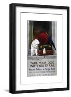 Dog Rail-Vintage Apple Collection-Framed Giclee Print