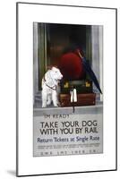 Dog Rail-Vintage Apple Collection-Mounted Giclee Print