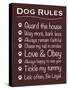 Dog Rules-Lauren Gibbons-Stretched Canvas