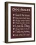 Dog Rules-Lauren Gibbons-Framed Art Print