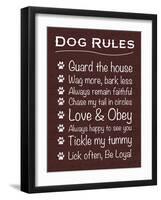 Dog Rules-Lauren Gibbons-Framed Art Print