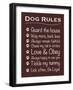 Dog Rules-Lauren Gibbons-Framed Art Print