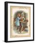 Dog's Dancing Lesson-null-Framed Art Print