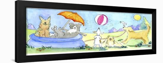 Dog’s Life-Jennifer Zsolt-Framed Giclee Print